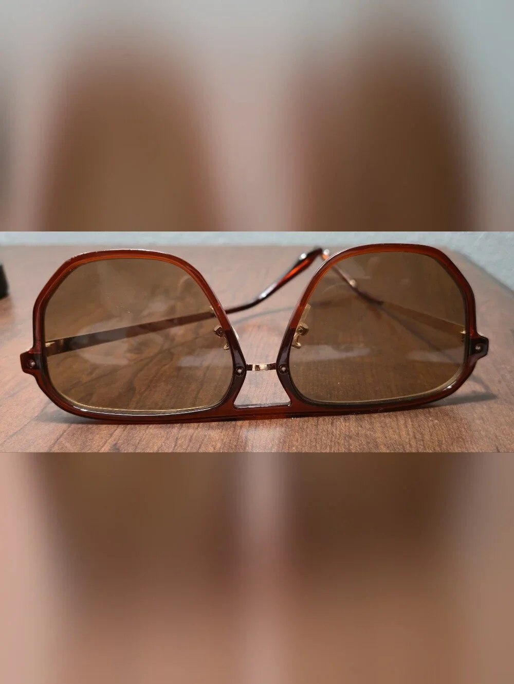 Stradivarius Tortoiseshell Brown Geometric 